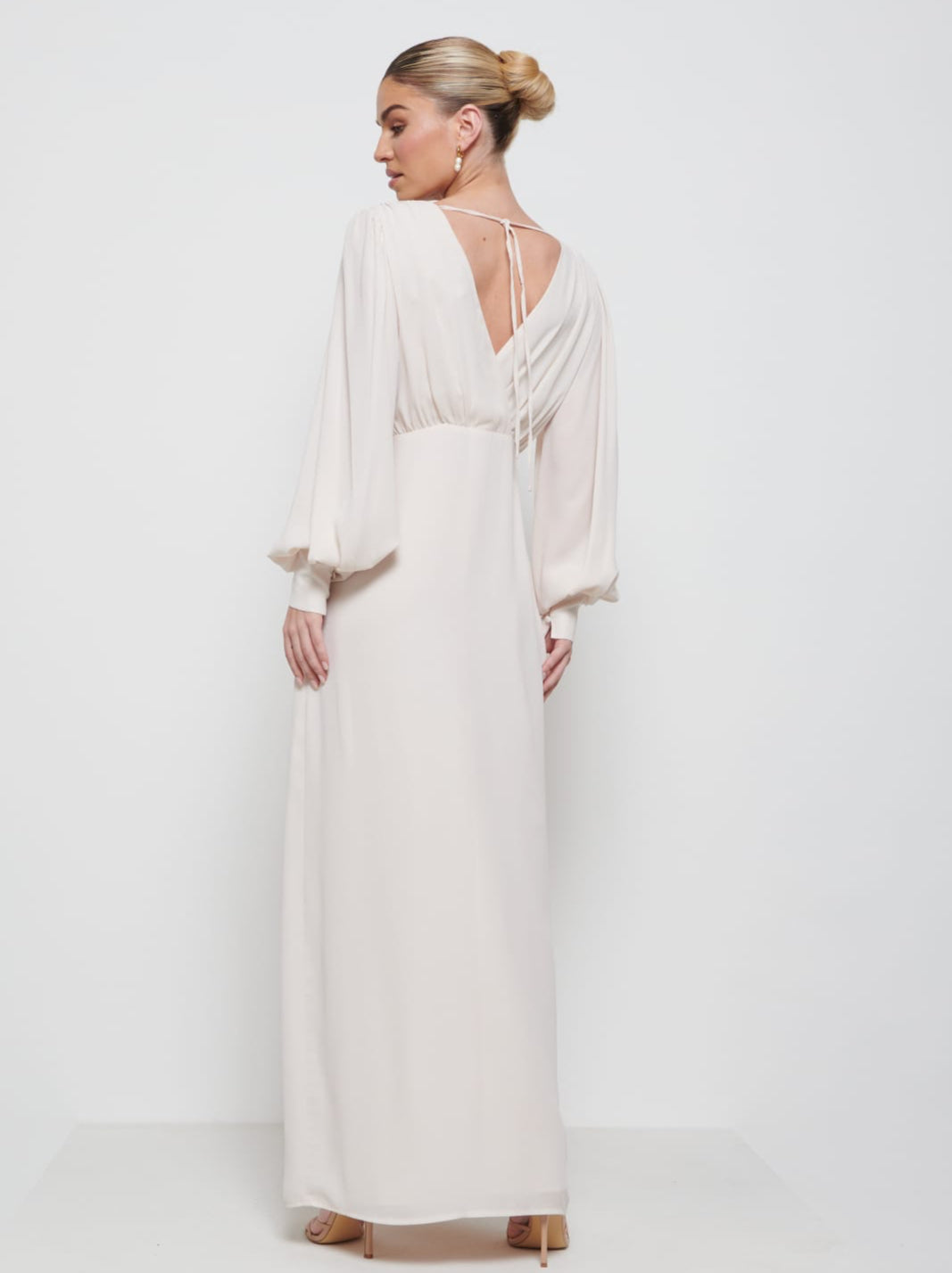 Sienna Chiffon Bridesmaid Dress - Champagne