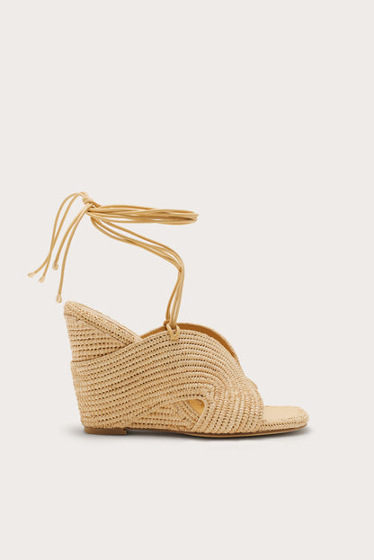 TOBI WEDGE SANDAL - NATURAL