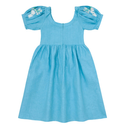 Fanm Mon x Minnow Girl's Puff Sleeve Dress