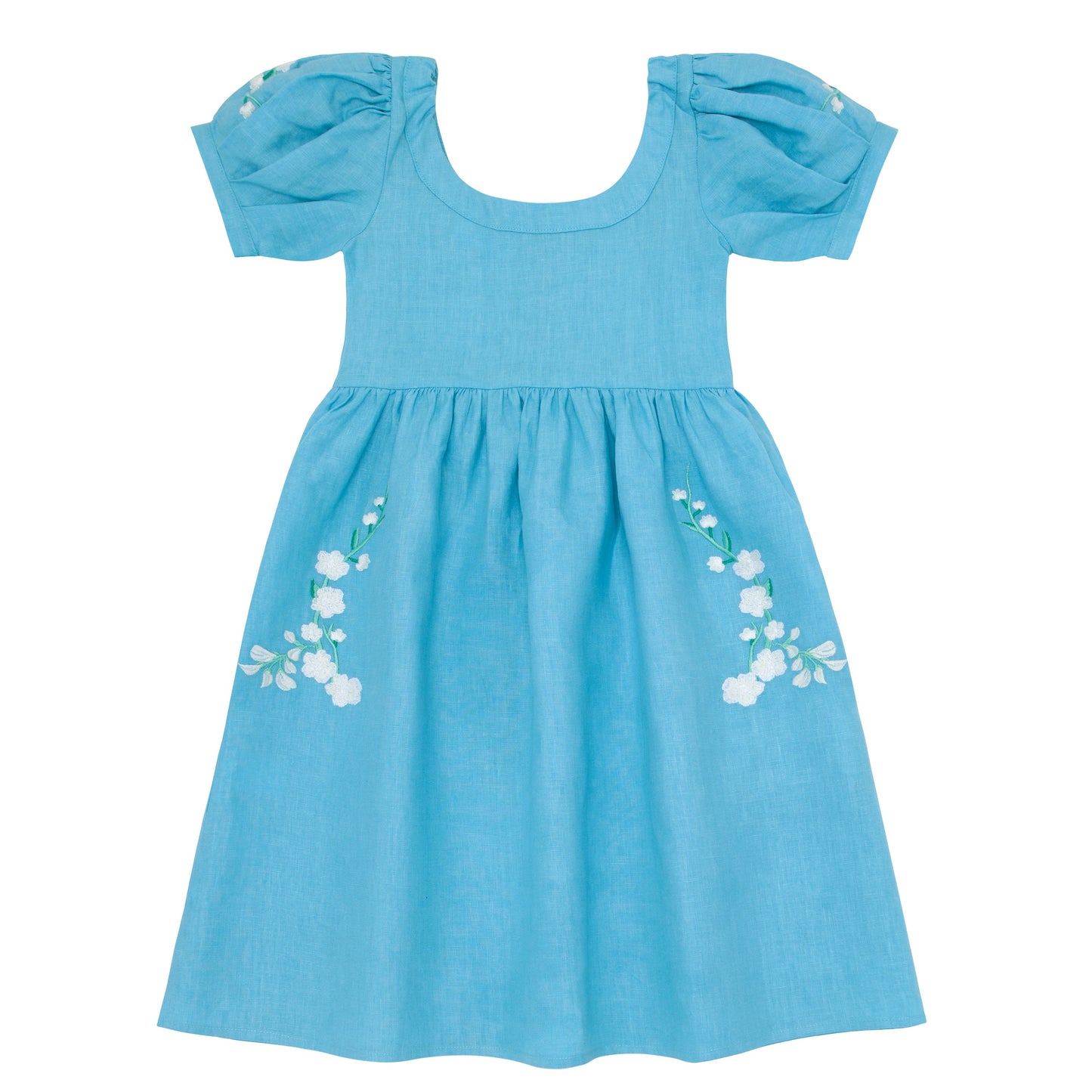 Fanm Mon x Minnow Girl's Puff Sleeve Dress