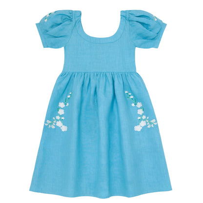 Fanm Mon x Minnow Girl's Puff Sleeve Dress