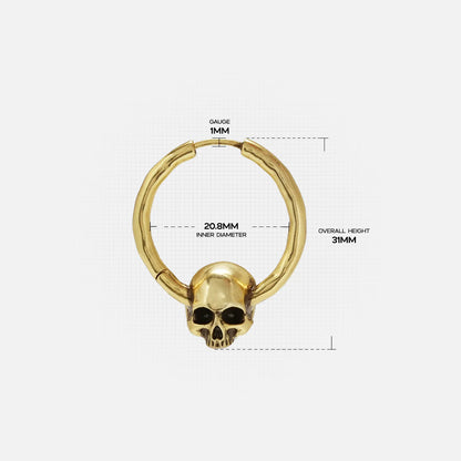 BRAVE SKULL EARRINGS