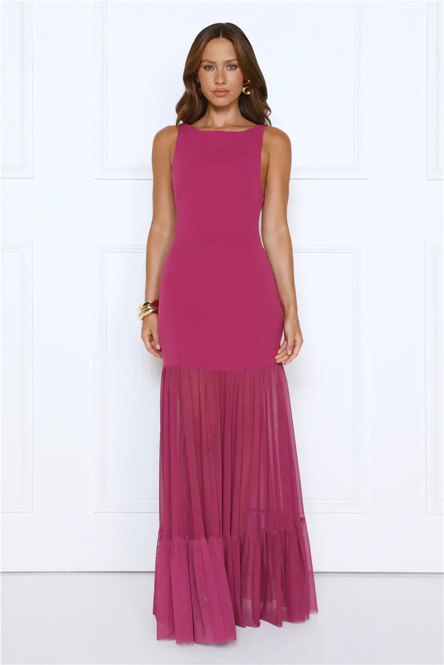 Bloomed With Love Maxi Dress Plum