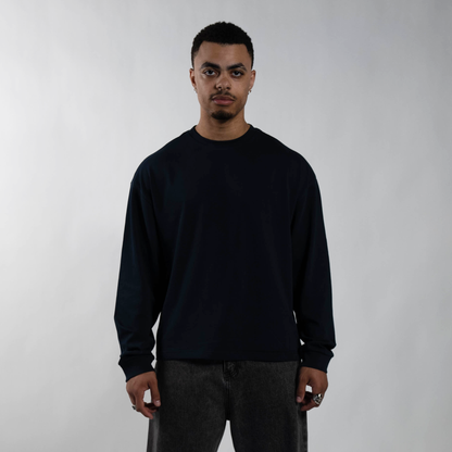 300 GSM 'Dark Navy' Long Sleeve Tee