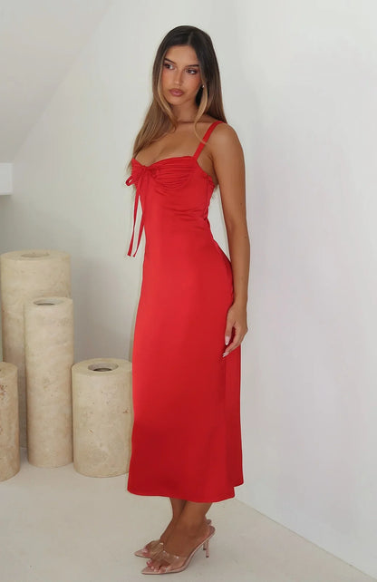 All Yours Midi Dress Red