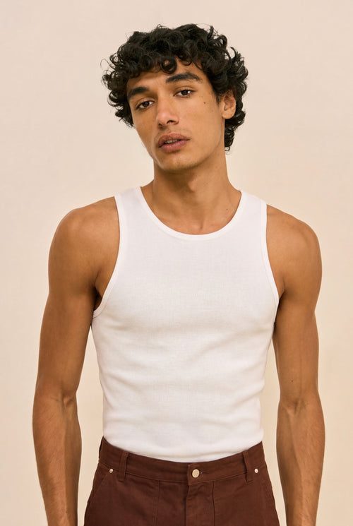 ELIOT KNIT TANK - OFF WHITE