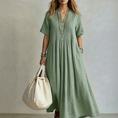 👗 Women's Loose Casual V-Neck Dress✨