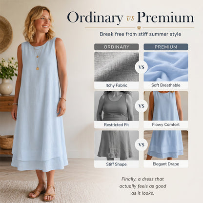👗☀️Women's Summer Sleeveless Tiered Dress - Effortless & Breezy Style🔥