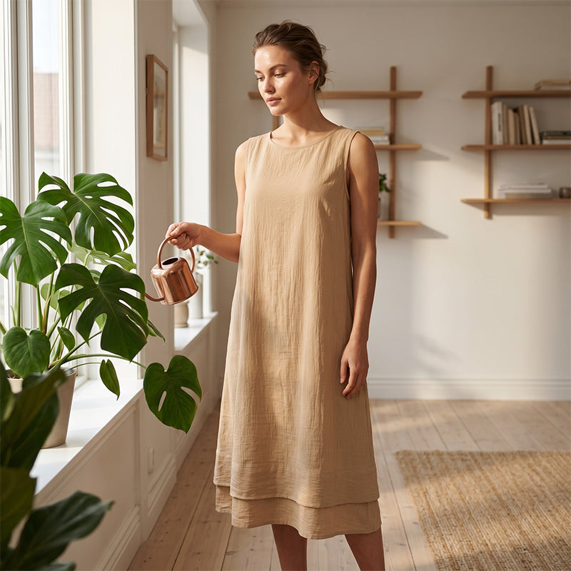 👗☀️Women's Summer Sleeveless Tiered Dress - Effortless & Breezy Style🔥