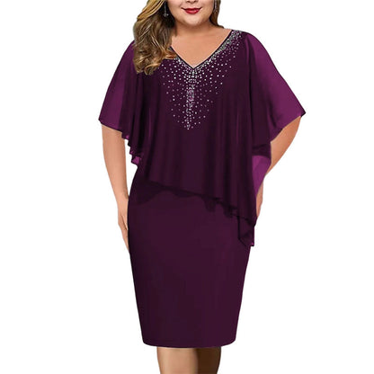 ⌛Limited-Time Offer-Women Elegant V Neck Evening Dress
