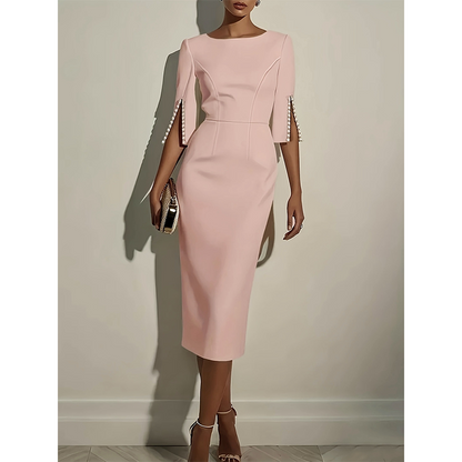 Women's Slim-Fit Crew-Neck Dress