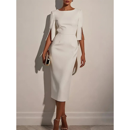 Women's Slim-Fit Crew-Neck Dress