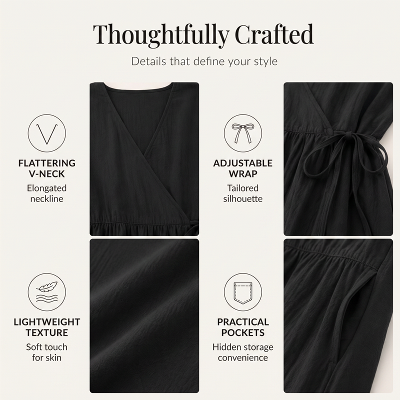 Women's Elegant Tie Waist Dress