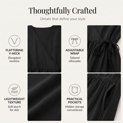 Women's Elegant Tie Waist Dress