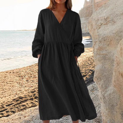 Women's Elegant Tie Waist Dress
