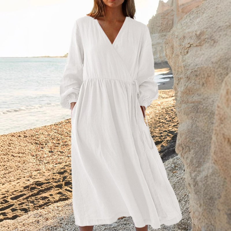 Women's Elegant Tie Waist Dress