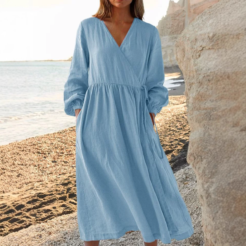 Women's Elegant Tie Waist Dress
