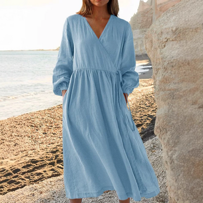 Women's Elegant Tie Waist Dress
