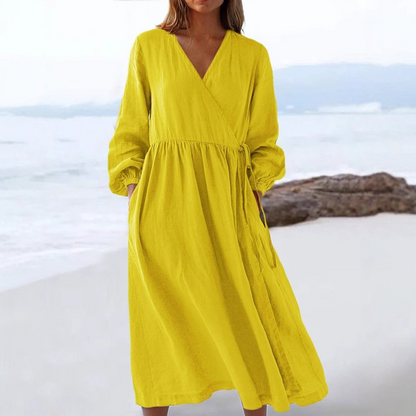 Women's Elegant Tie Waist Dress
