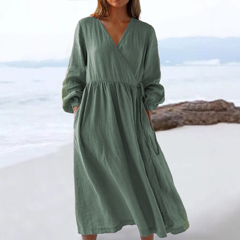 Women's Elegant Tie Waist Dress
