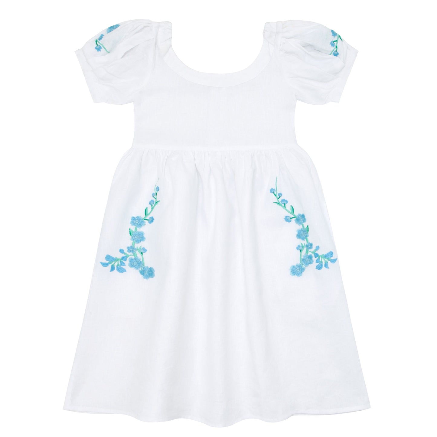 Fanm Mon x Minnow Girl's Puff Sleeve Dress