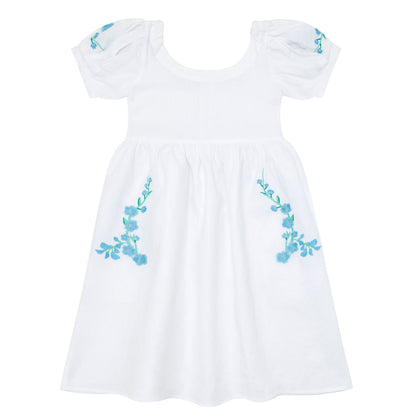 Fanm Mon x Minnow Girl's Puff Sleeve Dress